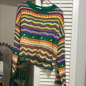 Colorful Striped Women's Sweater